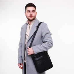 Сумка мужская, цвет черный - Simaland фото 7