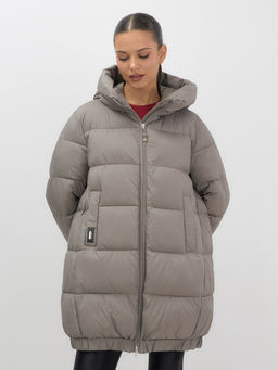 Куртка женская зимняя на резинке большого размера коричневого цвета 7619K Бренд: Visdeer  фото 8