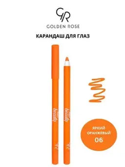 Golden Rose Карандаш для глаз тон 06 MISS BEAUTY COLORPOP EYEPENCIL Sweet Orange