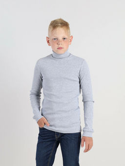 CRB wear/CWKB 63152-11 Водолазка для мальчика, серый меланж/Ex.Cherubino