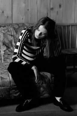 STRIPED POLO KNIT SWEATER - Zara фото 2