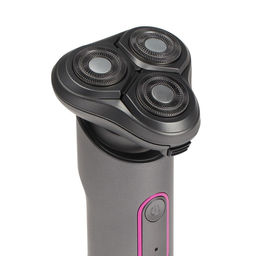 Электробритва Luazon LBR-14, роторная, 3 головки,3 Вт, АКБ, триммер, серая