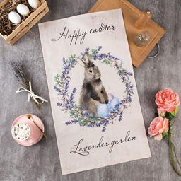 Полотенце Этель Лавандовый сад 40х73 см, 100% хл, саржа 190 гр/м2  фото 6