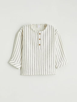 ?izgili Erkek Bebek G?mlek ve Pantolon