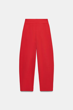 PANTAL?N BALLOON PLIEGUES / Rojo - Zara фото 7