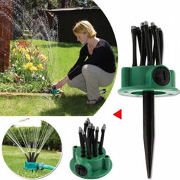 Ороситель садовый Buro Multifunctional Sprinkler 360 12 головок  фото 3