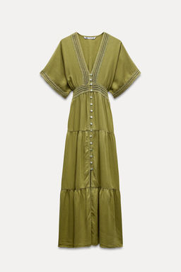 TUNIC DRESS WITH LACE TRIM - Zara фото 5