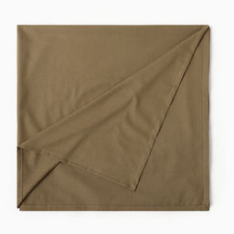 Скатерть «Этель» ECO, 136×250 см, 70% хлопок, 30% лён, 190 г/м², оливковая