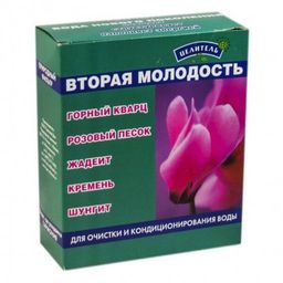 Вторая молодость (горный кварц, розовый песок, жадеит, кремень, шунгит), 380 г, "Природный целитель"