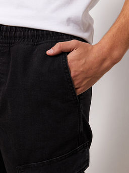 Standart Kal?p Erkek Jean Bermuda