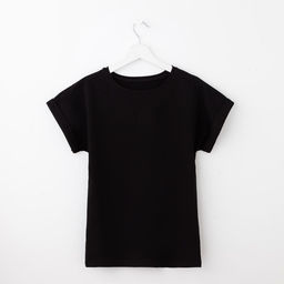 Футболка женская MIST basic, размер 40-42, чёрная