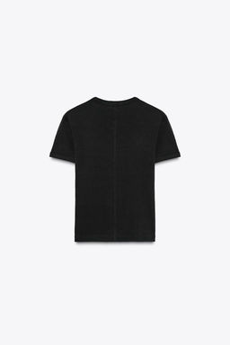 T-SHIRT WITH BACK SEAM - Zara фото 30