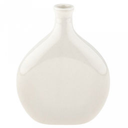 Ваза для цветов керамическая "Силуэт 1" 0,5л, д12см, h17см, малая, белый (Россия)