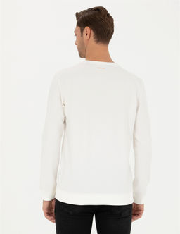 Ekru Regular Fit Sweatshirt - Pierre cardin фото 5