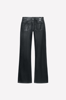 LUDOVIC DE SAINT SERNIN x ZARA WAXED FLARE JEANS фото 3