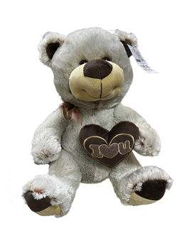 Мишка бурый с сердцем в лапке, 40см. (Белоруссия)