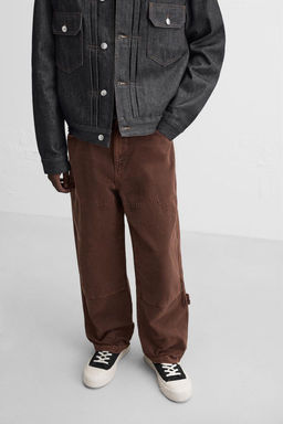 CARPENTER DENIM TROUSERS - Zara фото 5