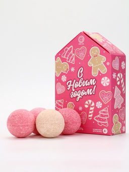 Адвент-календарь С Новым годом, бомбочки для ванны, 4 шт х120 г, URAL LAB