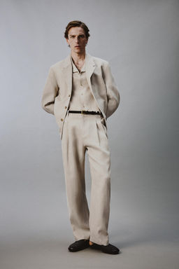 BLAZER RELAXED FIT TRAJE ALGOD?N - LINO / Arena
