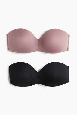 Pack de 2 sujetadores bandeau de microfibra - H&m фото 5