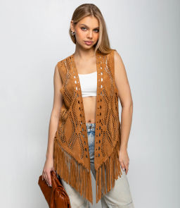 Жилет #КТ88510, коричневый