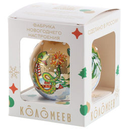 (цена за 2 шт) Елочный шар Змея с бенгальским огнем КУ-65-244014 - Коломеев фото 2
