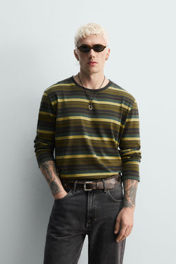 STRIPED JACQUARD T-SHIRT - Zara фото 2