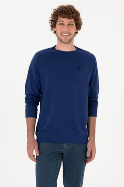 Erkek _ndigo Basic Sweatshirt Sepette S_rpriz _ndirim - U.s. polo assn фото 3