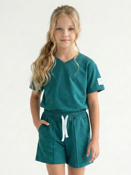 Комплект для девочки 22-4354 зеленый - Mini maxi фото 7