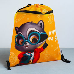 Сумка для обуви Учусь на 5!, 2 секции, 41х31 см - Artfox study фото 2