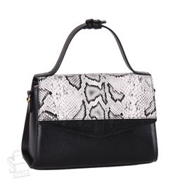 Сумка женская кожаная 23010G black white Vitelli Grassi/30