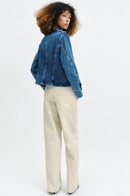 CHAQUETA Z1975 DENIM BOT?N DORADO / Azul medio - Zara фото 6