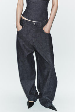 JEANS TRF BARREL TIRO ALTO / ?ndigo oscuro - Zara фото 2