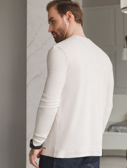 Лонгслив из премиального хлопка с эластаном - Vilatte фото 4