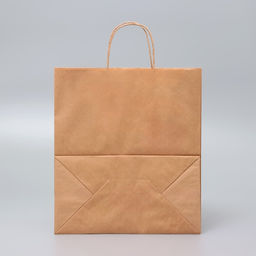 Цена за 25 шт. Пакет крафт без печати, крученая ручка, 28×15×32 см