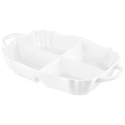 Менажница 31,5*18*5 см "Айсберг" цельная глубокая 4 секции