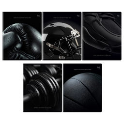 Тетрадь 80л. BG "Мужской спорт" клетка (Т5ск80_вл 57653) выб. лак