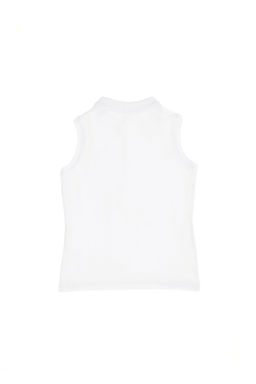 Белая футболка с воротником-поло для девочек - U.s. polo assn фото 5