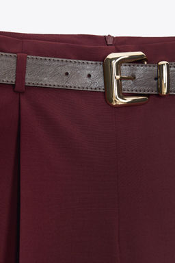 DARTED TROUSERS WITH BELT