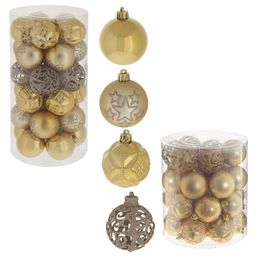 Набор из 30шт Украшение новогоднее Шар "Карнавал красок", D 6 см, L16 W16 H31 см