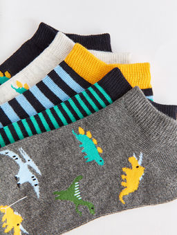 Desenli Erkek ?ocuk Patik ?orap 5li