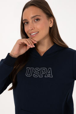 Kad_n Lacivert Basic Sweatshirt Sepette S_rpriz _ndirim - U.s. polo assn фото 2