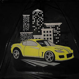 Зонт детский Жёлтая машина? полуавтомат прозрачный, d=90 см - Funny toys фото 7