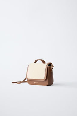FAUX SHEARLING CROSSBODY BAG - Zara фото 2