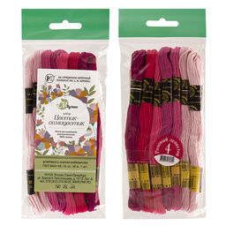 Нитки для вышивания ПНК им. Кирова мулине Цветик-Семицветик 100% хлопок 7 цв. x 10 м