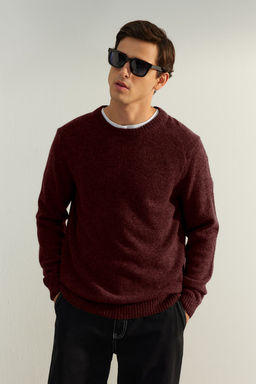 TRENDYOL MAN Limited Edition Koyu Gri Regular Fit Yunlu Bisiklet Yaka Basic Triko Kazak TMNAW24KZ00058 - Trendyolmilla фото 18