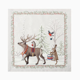 Набор салфеток сервировочных «Этель. Новогоднее чудо», 4 шт., серые, 40×40 см