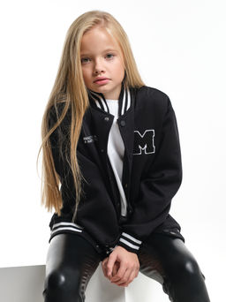 Бомбер (джемпер) 33-25015 черный - Mini maxi фото 3