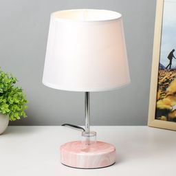 Настольная лампа Аэлита 1?40 Вт E14 розовый 18?18?31 см RISALUX  фото 2