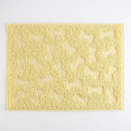 Коврик универсальный под миску и лоток Косточки, 30х40 см, бежевый - Пушистое счастье фото 3